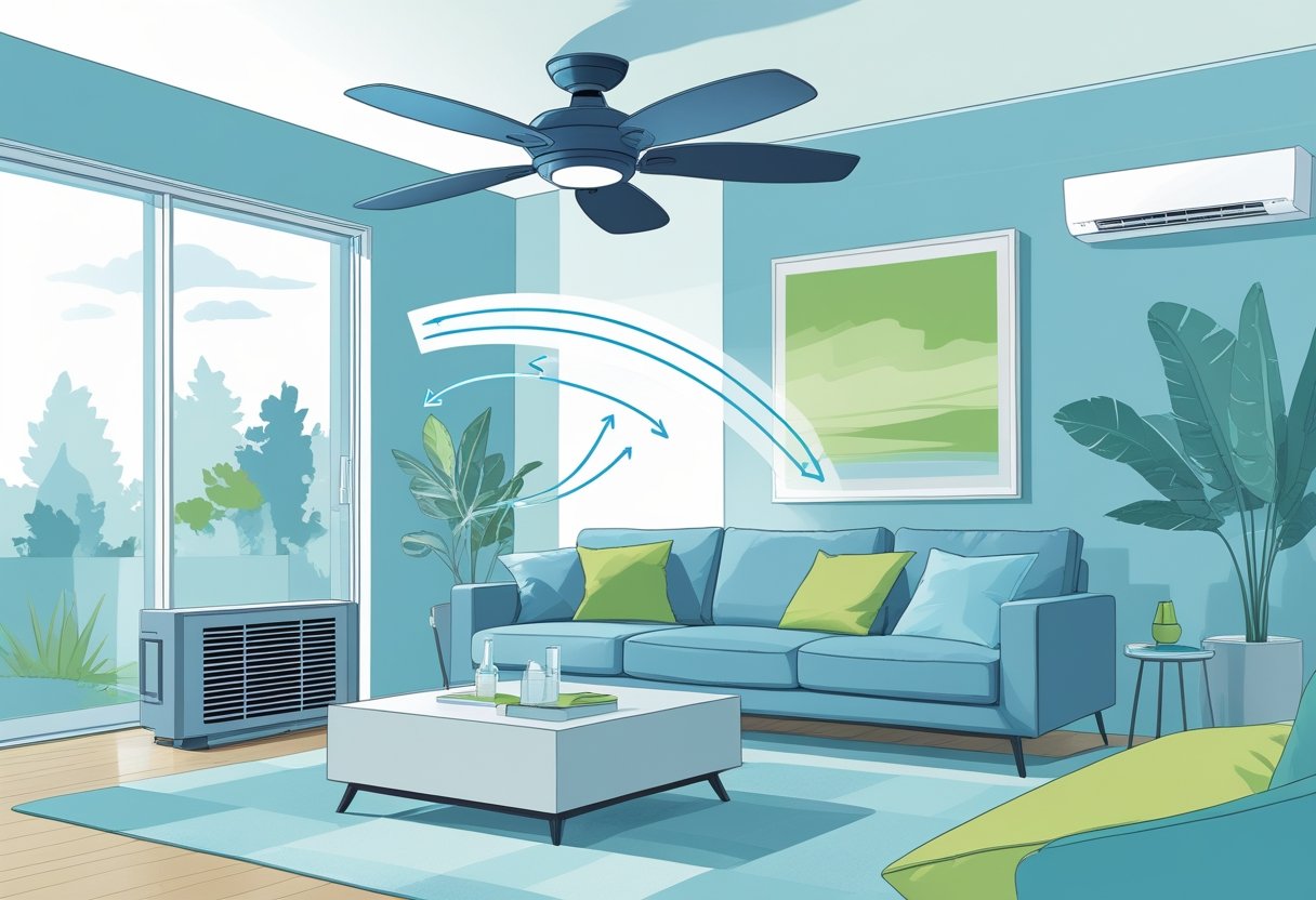 How Running Ceiling Fans Helps Support Your HVAC System and Save Energy ...