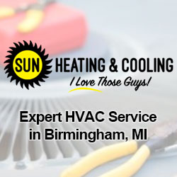 Sun Heating & Cooling HVAC Services in Birmingham, MI