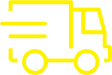 Schedule Service icon featuring a speeding truck